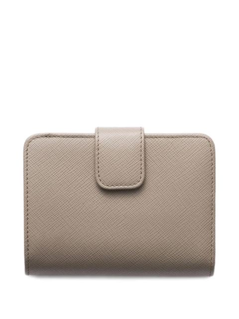 Prada small saffiano-leather zip wallet - Grey