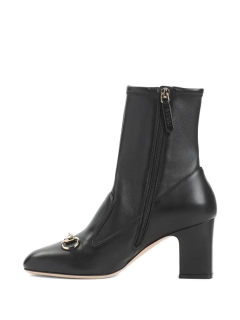 Gucci 75mm leather boots - Black - zdjęcie produktu nr 2