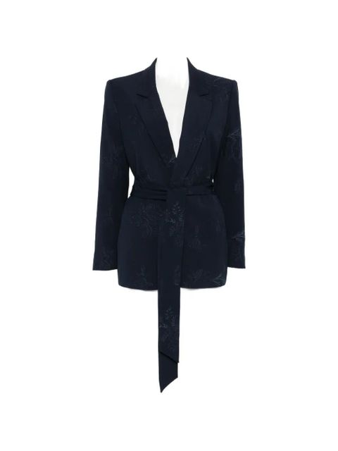 TWINSET floral tie-waist jacket - Blue - zdjęcie produktu nr 1