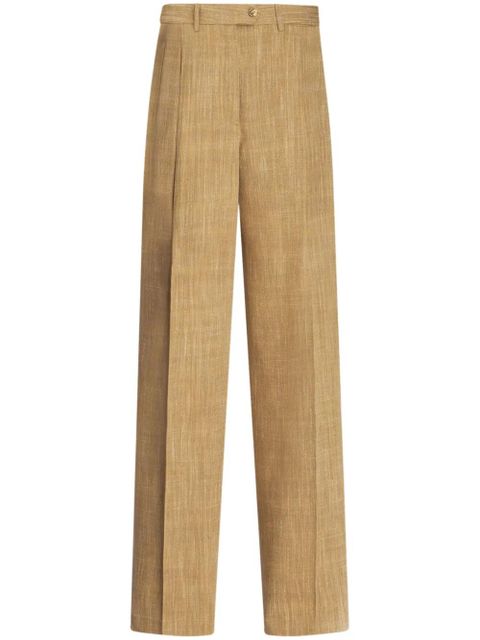 ETRO slub-effect tailored trousers - Neutrals - zdjęcie produktu nr 1
