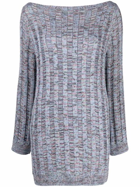 Missoni knitted mini dress - Blue - zdjęcie produktu nr 1