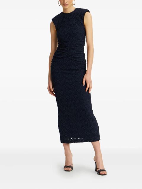 ROTATE BIRGER CHRISTENSEN floral-lace midi dress - Blue - zdjęcie produktu nr 2