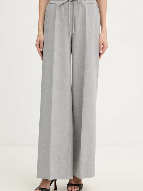 BOSS spodnie damskie kolor szary szerokie high waist 50559362 - zdjęcie produktu nr 1