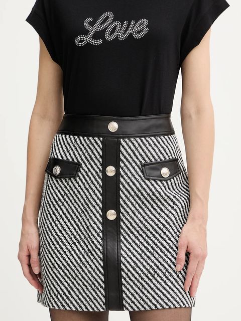 Morgan spódnica kolor czarny mini prosta JEGGO - zdjęcie produktu nr 1