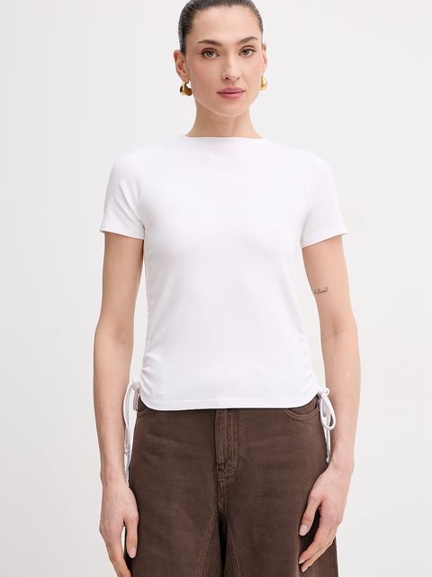 Patrizia Pepe t-shirt damski bawełniany z elastanem - zdjęcie produktu nr 2