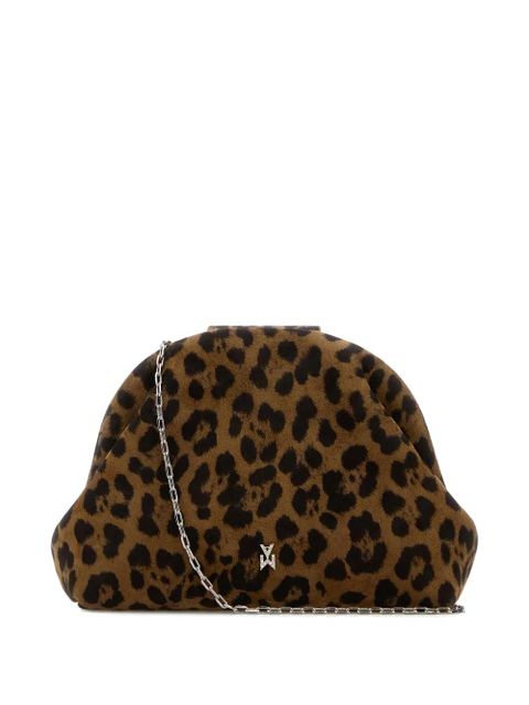 Amina Muaddi Camelia clutch bag - Brown
