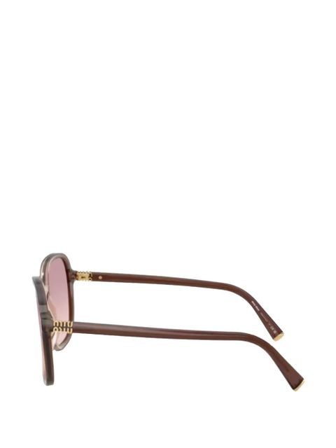 Miu Miu Eyewear round-frame sunglasses - Brown - zdjęcie produktu nr 2