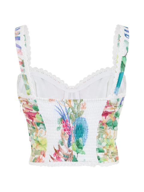 Charo Ruiz Ibiza Sylva floral-print top - White - zdjęcie produktu nr 2