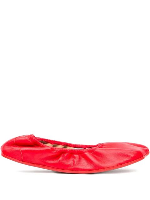 MM6 Maison Margiela gathered ballet flats - zdjęcie produktu nr 1