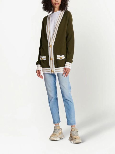 Balmain button-front knitted cardigan - Brown