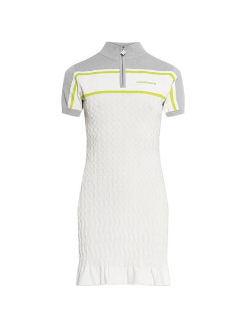 Casablanca zip-up mini dress - White - zdjęcie produktu nr 1