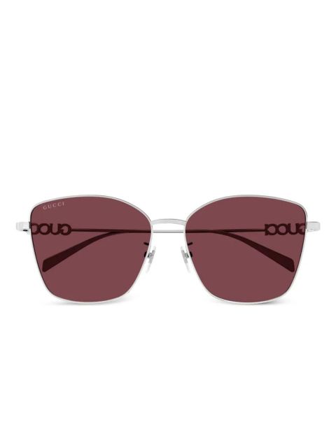 Gucci Eyewear Butterfly sunglasses - Silver - zdjęcie produktu nr 1