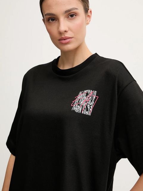 EA7 Emporio Armani t-shirt bawełniany damski kolor czarny AF12957.7W000726