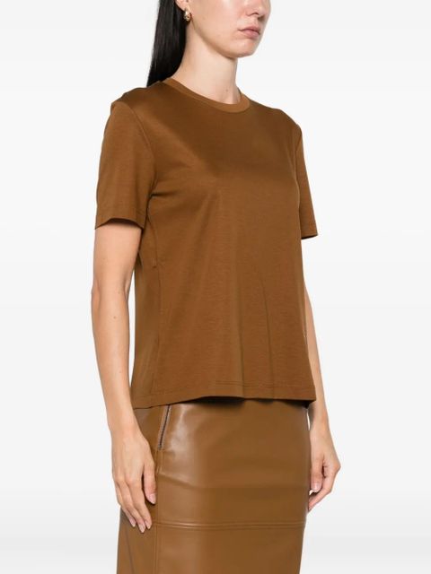 Max Mara embroidered flower top - Brown