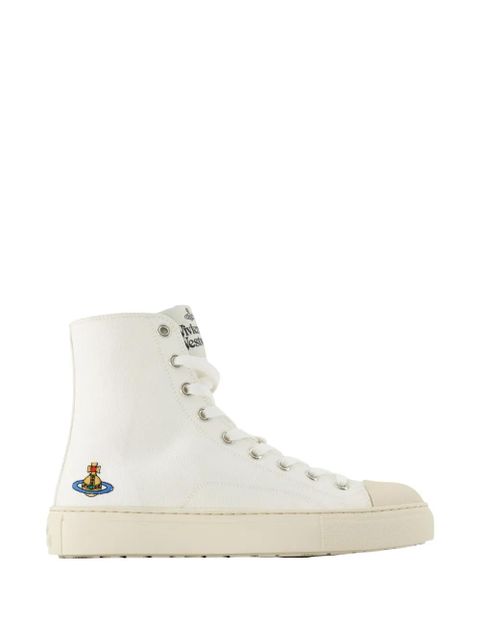 Vivienne Westwood Plimsoll Orb-embroidered sneakers - White - zdjęcie produktu nr 1