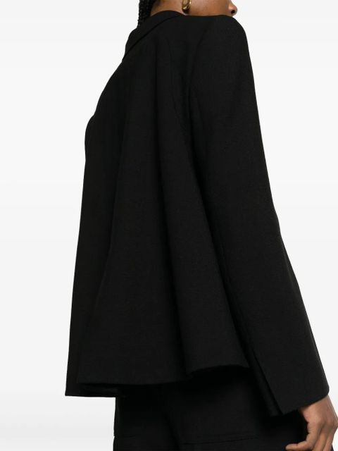 FENDI double-breasted draped blazer - Black