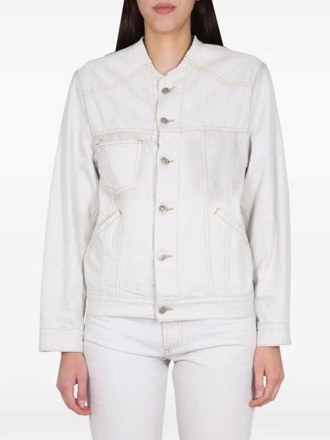 Maison Margiela front buttons denim jacket - Neutrals - zdjęcie produktu nr 1