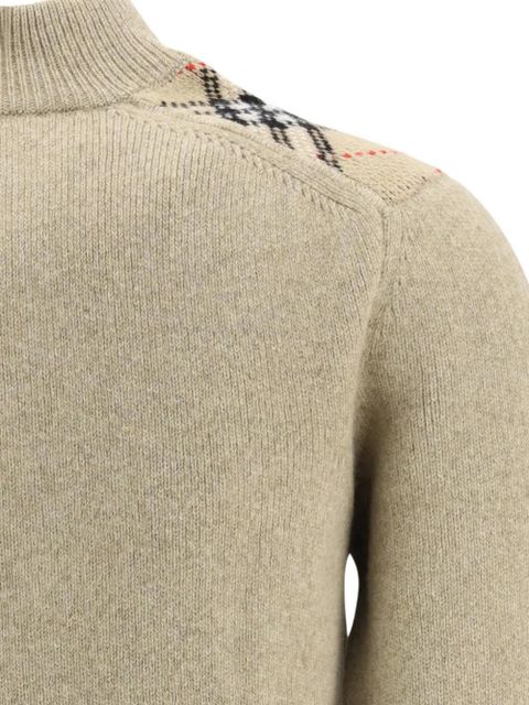 Burberry zip pattern cardigan - Neutrals