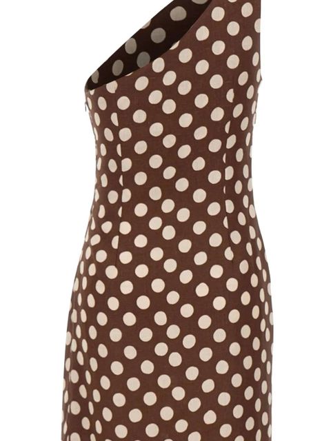 Faithfull the Brand Simona polka-dot maxi dress - Brown