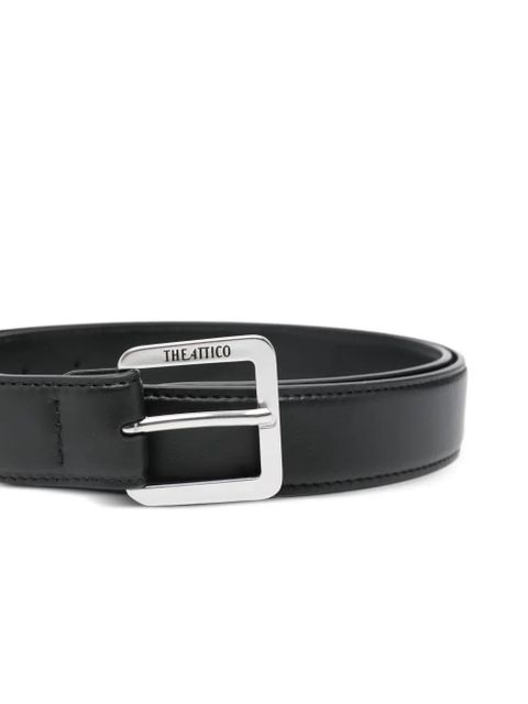 The Attico logo leather belt - Black
