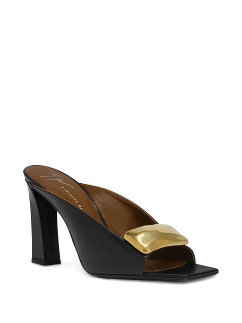 Giuseppe Zanotti 90mm GZ Mya Stone sandals - Black - zdjęcie produktu nr 2