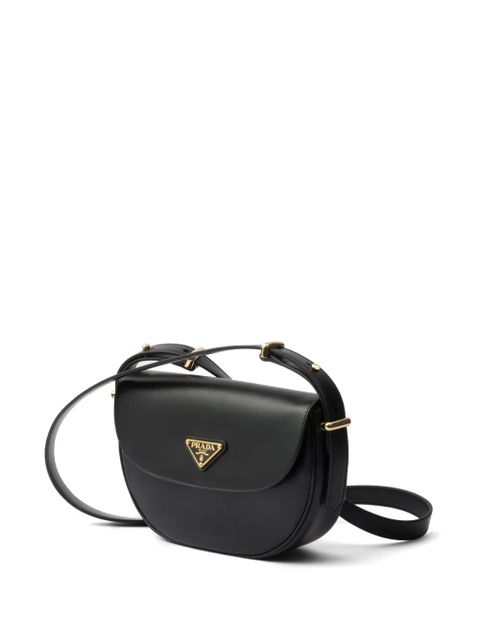 Prada Arqué leather shoulder bag - Black
