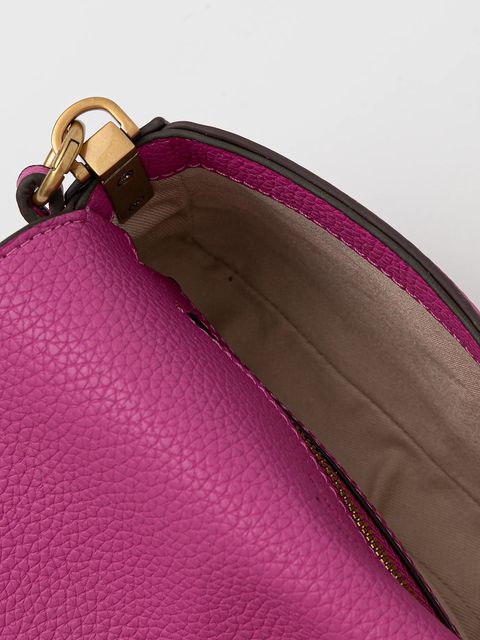 Pinko torebka skórzana kolor różowy 105353 A2OX