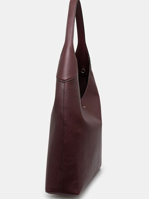 Coach torebka skórzana kolor bordowy CU044