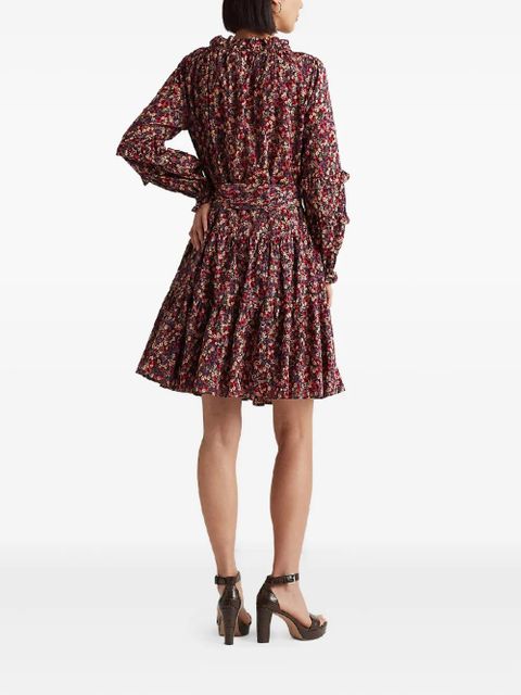 Lauren Ralph Lauren ruffled floral print dress - Red