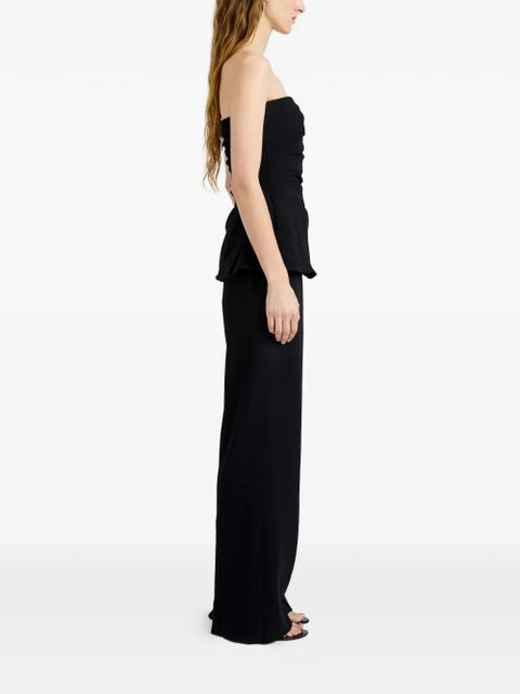 Proenza Schouler Damea draped strapless top - Black