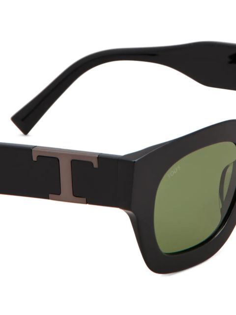 Tod's geometric logo sunglasses - Black
