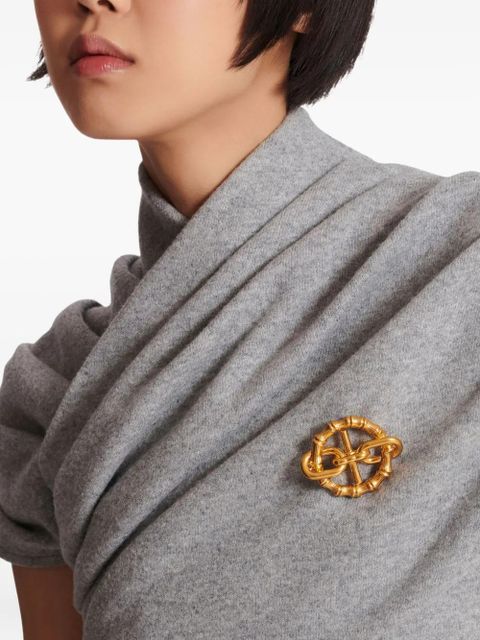 Balmain bamboo chain brooch - Gold - zdjęcie produktu nr 2