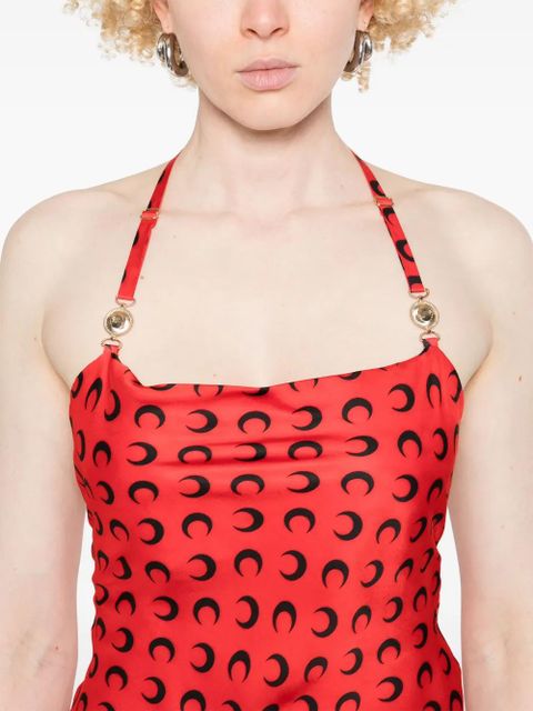 Marine Serre crescent moon-print top - Red - zdjęcie produktu nr 2
