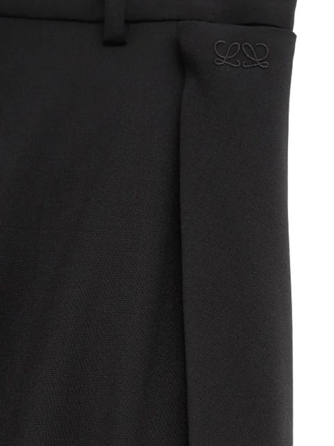 LOEWE pleated trousers - Black