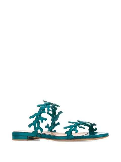 Gianvito Rossi Ocean leather sandals - Green - zdjęcie produktu nr 2