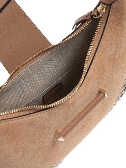 Jimmy Choo studded shoulder bag - Neutrals