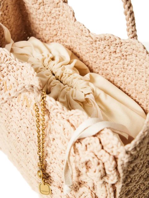 TWINSET floral-appliqué tote bag - Neutrals