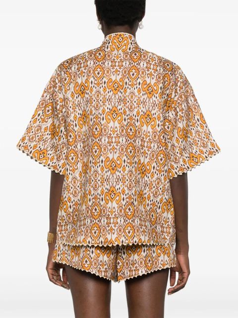 ZIMMERMANN Wylie shirt - Brown