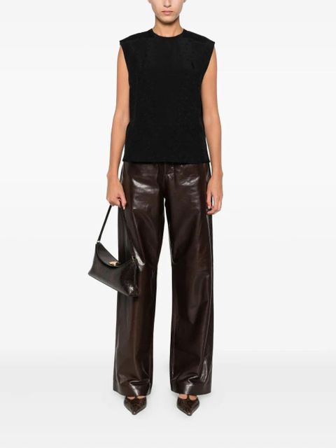 PINKO jacquard sleeveless top - Black - zdjęcie produktu nr 2