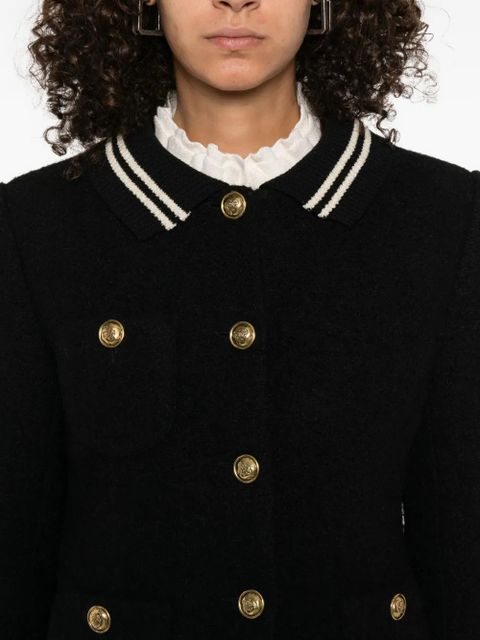 SANDRO tweed jacket - Black