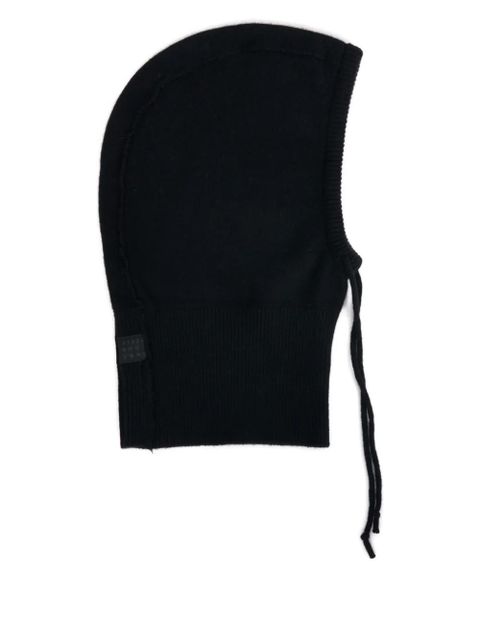 MM6 Maison Margiela ribbed balaclava - Black - zdjęcie produktu nr 1