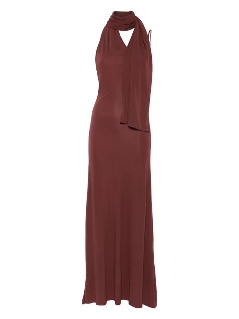 Aya Muse halterneck maxi dress - Red - zdjęcie produktu nr 1