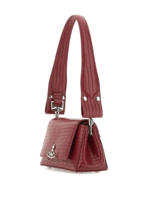 Vivienne Westwood crocodile-effect top-handle shoulder bag - Red