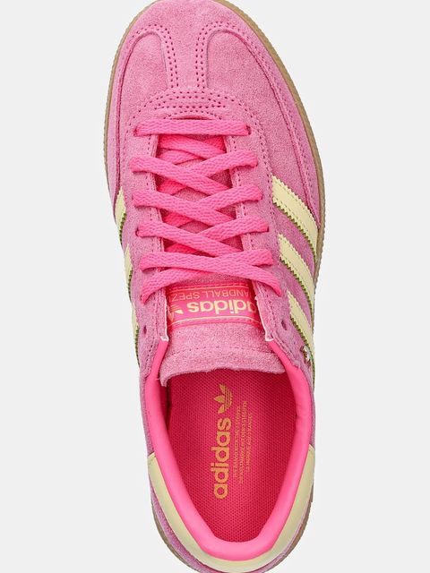 adidas Originals sneakersy zamszowe Handball Spezial damskie kolor różowy IH9213