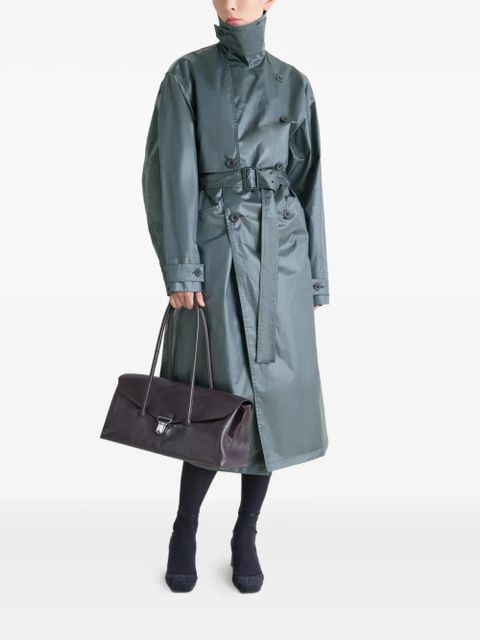 LEMAIRE metallic trench coat - Blue
