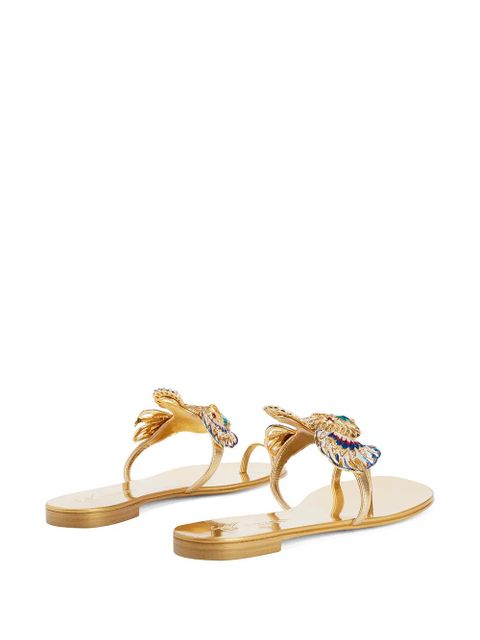 Giuseppe Zanotti Spipiott embellished metallic sandals - Gold - zdjęcie produktu nr 2