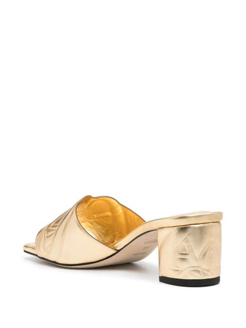 Alexander McQueen 55mm Seal sandals - Gold