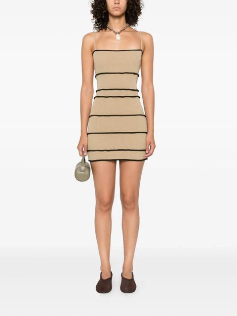 Nanushka tube-dress striped mini dress - Neutrals - zdjęcie produktu nr 2