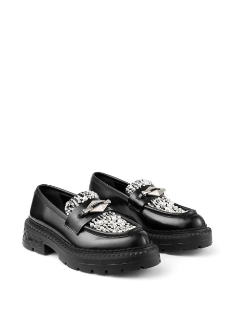 Jimmy Choo Marlow diamond loafers - Black - zdjęcie produktu nr 2
