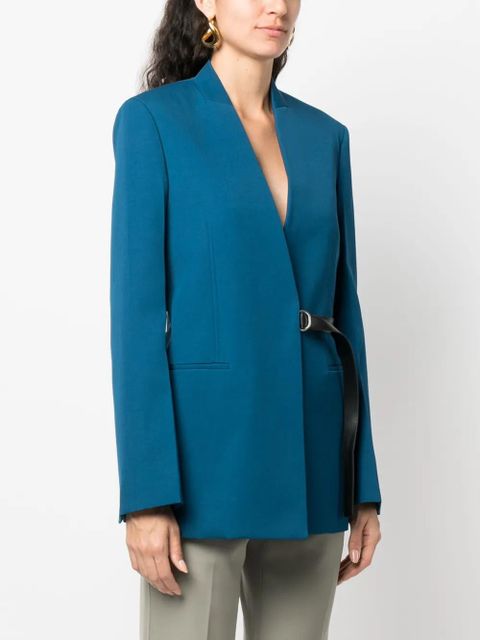 Jil Sander tailored virgin wool blazer - Blue